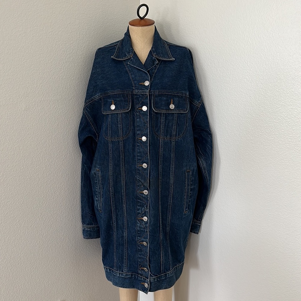 Re/Done Denim Duster Jean Jacket Size S - Picture 1 of 10